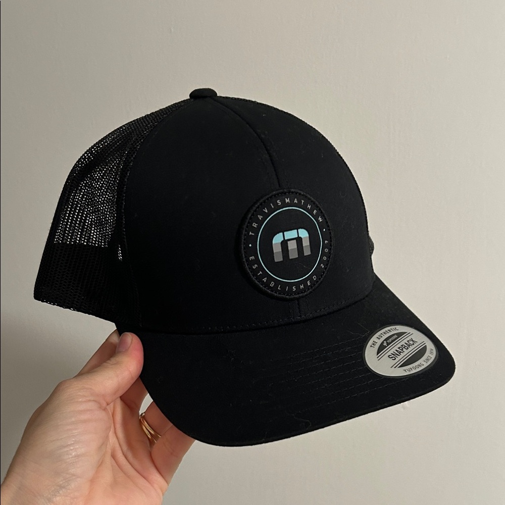 NEW Black Trucker Travis Mathew Hat